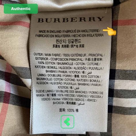 burberry made in italy tag